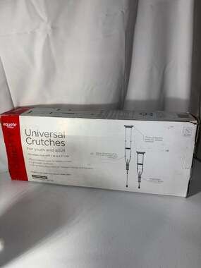 Equate Universal Crutches – Adjustable Walking Support for Adults HSA/FSA Eligib